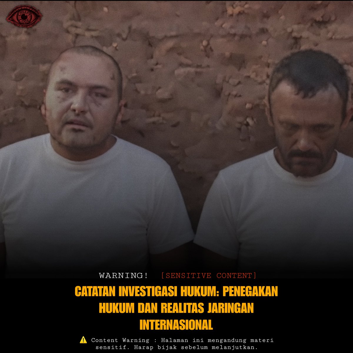 creepycode_id's tweet photo. ⚠️ [CREEPY &amp; DISTURBING CONTENT] 
Video: https://t.co/7PQVrdMAof

Kasus penegakan hukum terhadap jaringan sindikat internasional beberapa tahun lalu sempat menjadi sorotan publik setelah rekamannya beredar di dunia maya sebelum akhirnya dihapus oleh platform-platform digital. https://t.co/duoLShzs2M