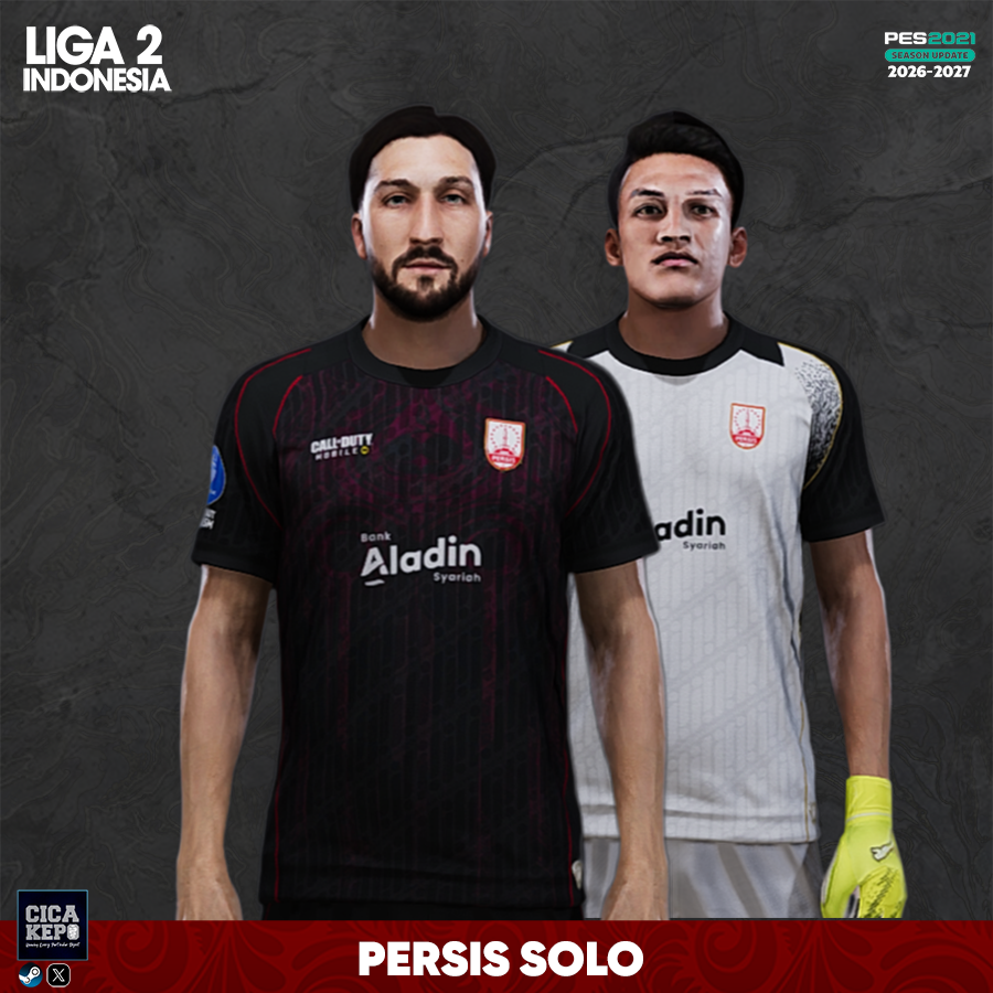 cicakepo's tweet photo. #PES2021 Preview Kit Persis Solo 3rd | Liga 2 Indonesia 2026-27 #kitmaker #efootball #KONAMI https://t.co/m7WIbcMhYf