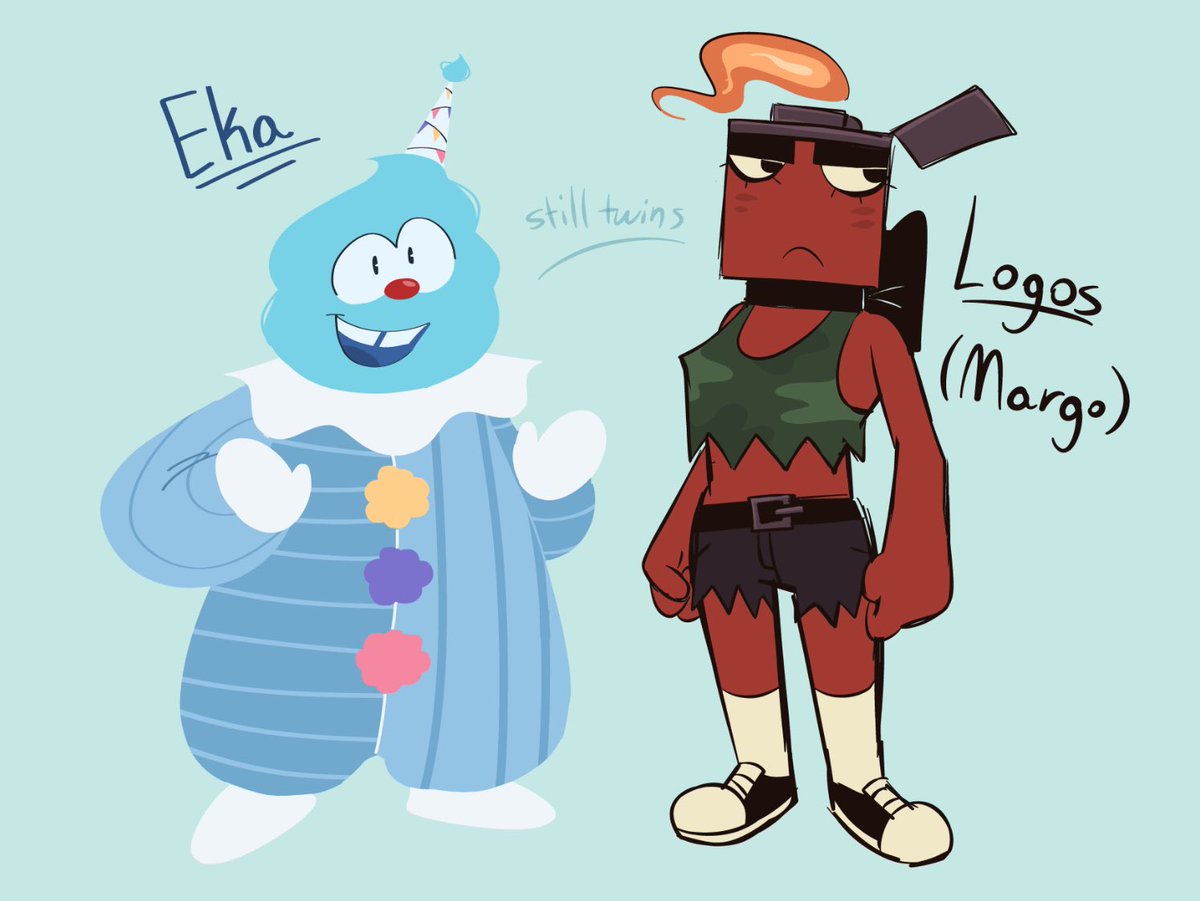 CL0WNPARTY's tweet photo. * GOT THESE DONE YAY 🎉  THRILLHOUSE / D-SIDE FUNHOUSE AU https://t.co/I3VcSQuNKV