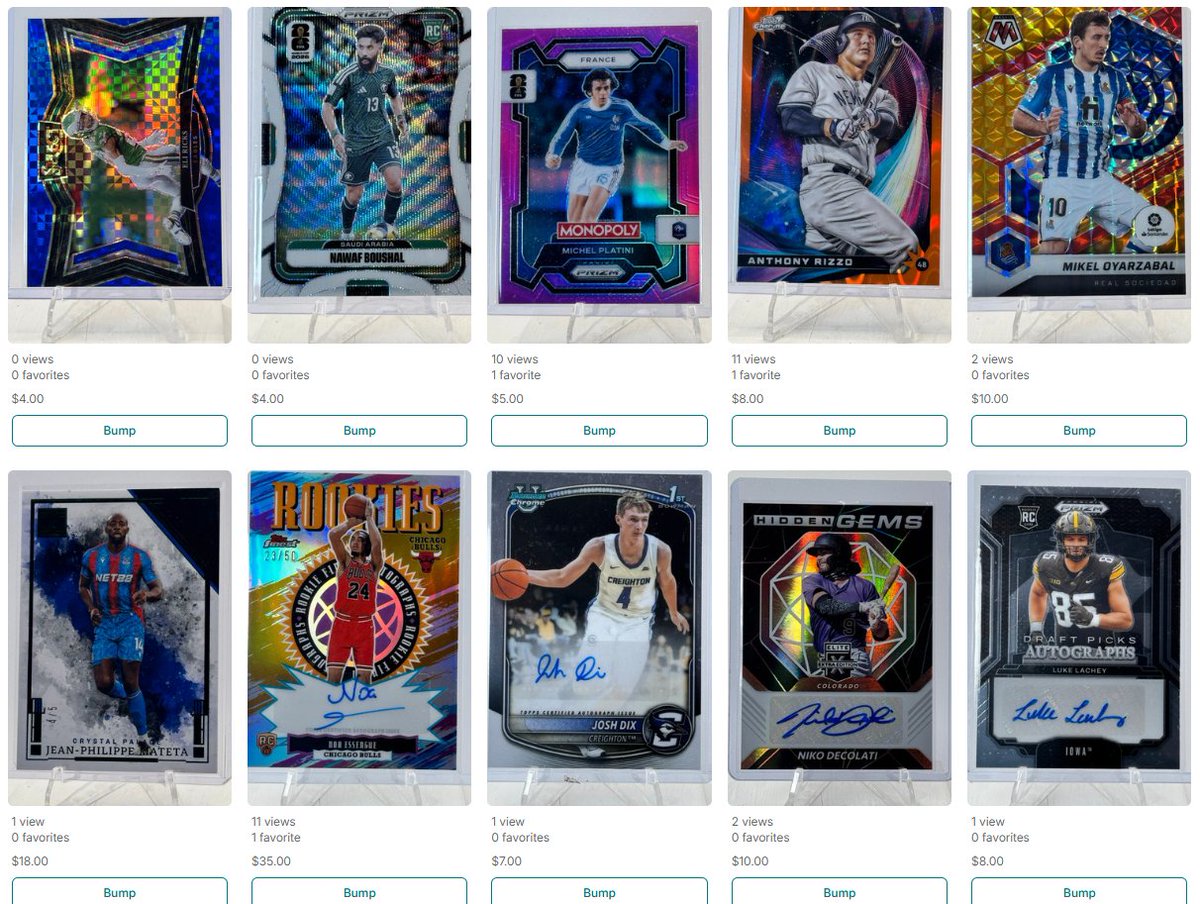 WHardingKY's tweet photo. Selling part of my card collection on Vinted! 🏀⚽⚾🏈

Caitlin Clark, Phil Foden, Rizzo + lots of autos, refractors &amp; numbered cards. Mostly $3-$35.

Shop: whardingky1 on Vinted and follow!
https://t.co/nu75DqmYXb

#TradingCards #CardCollector #SportsCards #WNBA #CaitlinClark https://t.co/VwWY2TRhf3
