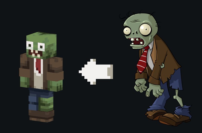 imphonixfail's tweet photo. Minecraft Skin PvZ

#Blockbench #minecraft #PvZㅤ https://t.co/vPu9nP01s2