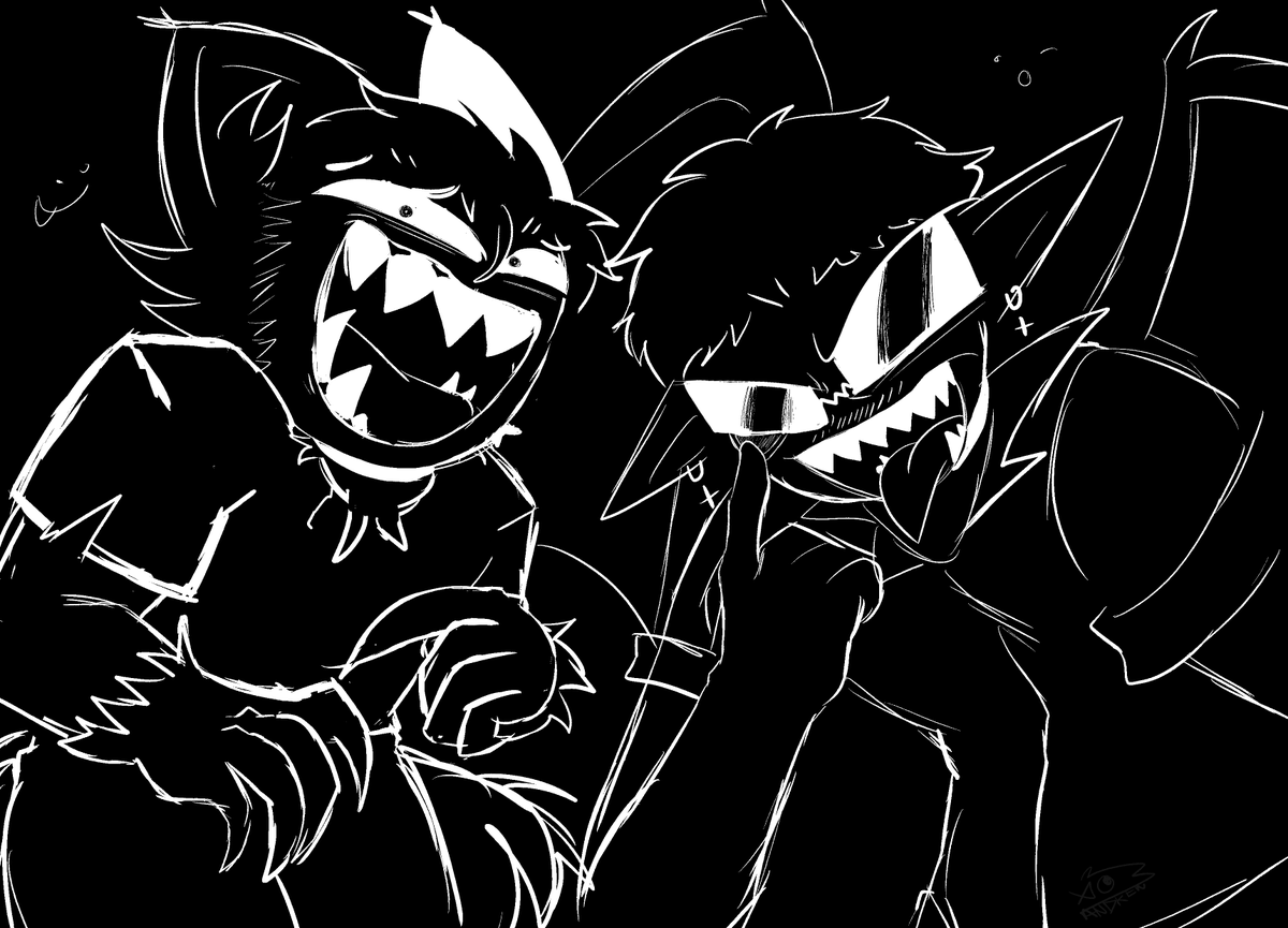 wiraco_wick's tweet photo. drawing for a tiktok yeeeeey #gameburgerfanart #gameburger #grunk #jacsonite https://t.co/FHbXvtHvOY