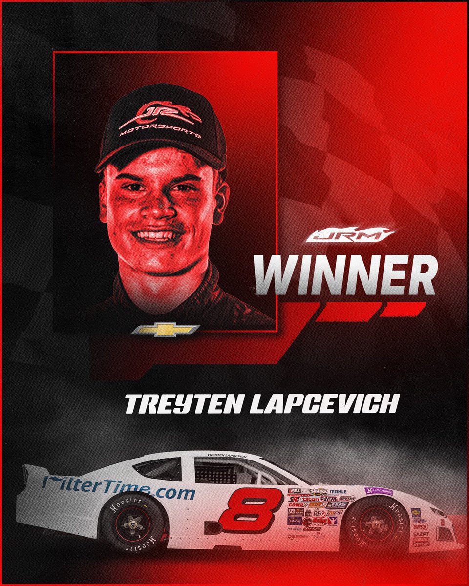 JRMotorsports's tweet photo. WHAT A JRM DEBUT FOR LAPCEVICH ‼️ https://t.co/FgK2UjoT60