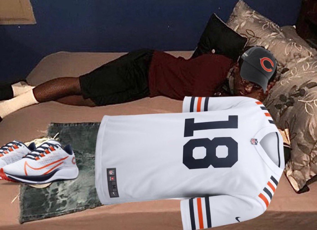 bearszn's tweet photo. How I’m going to bed tonight for the return of Caleb Williams https://t.co/5SQrkwrXDW