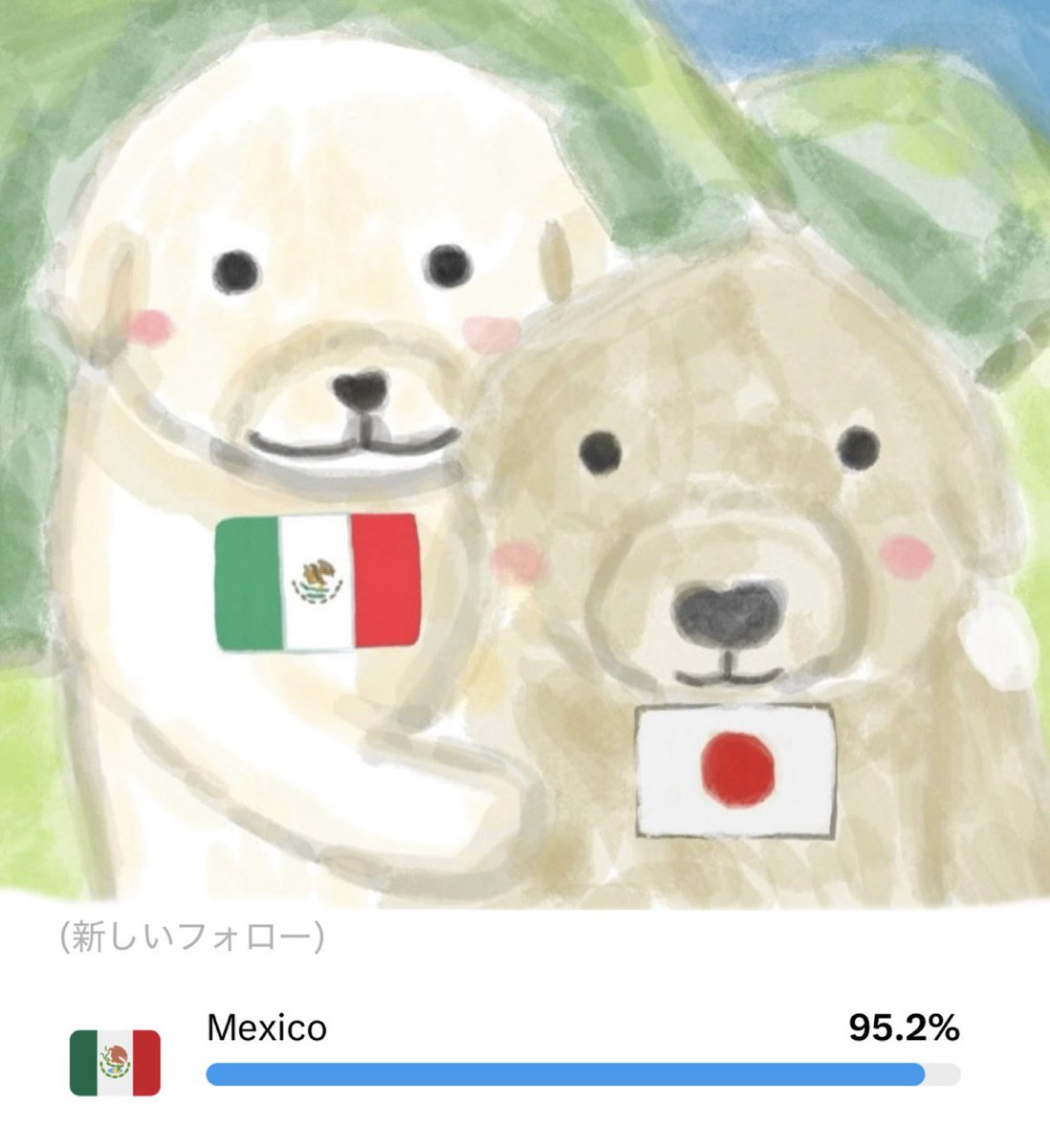 harukaze_illust's tweet photo. 誕生日🎂のお祝いコメントたくさんありがとうございます✨✨

新しいフォロワーさん🇲🇽

メキシコの人は私の絵をこんなにも愛してくれていてとても励みになっています https://t.co/FO6ughgjLw