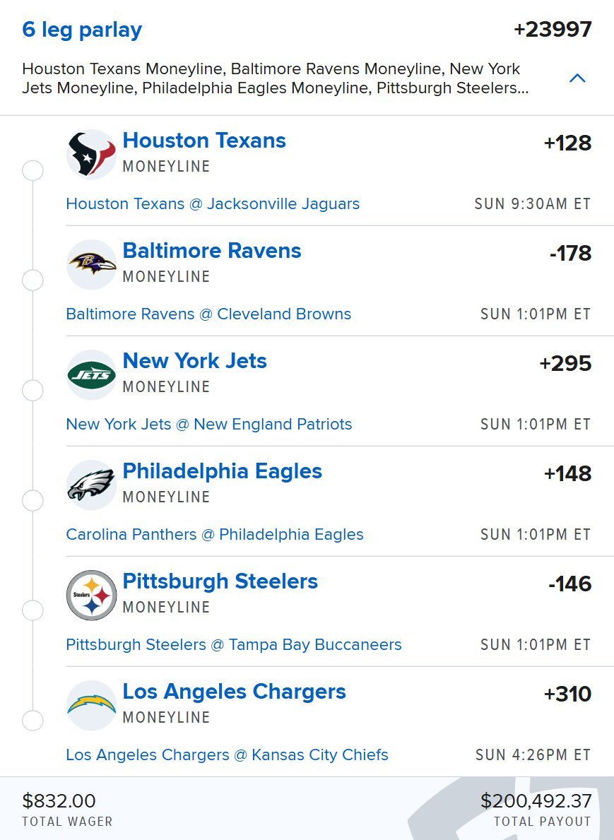 Kimberly1se3's tweet photo. Life changing parlay for NFL Sunday 👀 https://t.co/ui4ir09QZT