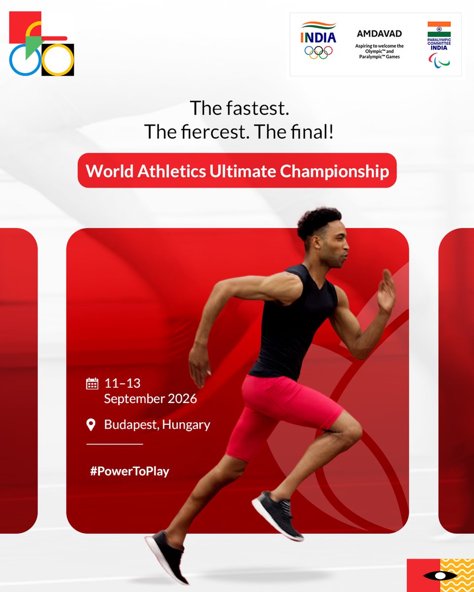 freitaskailgaw's tweet photo. The World Athletics Ultimate Championship arrives in Budapest, bringing the world’s best sprinters, jumpers and throwers together to compete for the ultimate title. Three days. One stage. No second chances. Budapest, Hungary | 11–13 September 2026 https://t.co/2NcN5MliEt