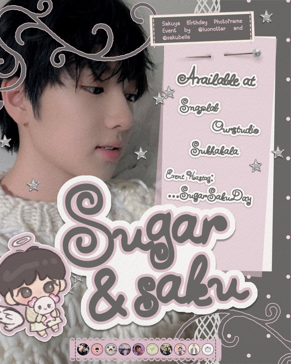 sakubelle's tweet photo. ⋆. 𐙚˚𝓢𝓾𝓰𝓪𝓻 &amp; 𝓢𝓪𝓴𝓾 ♥︎˚⋆

Cherish the sweetness of NCT WISH’s Sakuya 19th Birthday 

Photoframe event by @luonottar &amp; @sakubelle 

♥︎ Located in Indonesia ♥︎
♥︎ November 1st - 30th ♥︎

#SugarSakuDay #SAKUYA https://t.co/JY0ag2wcPu