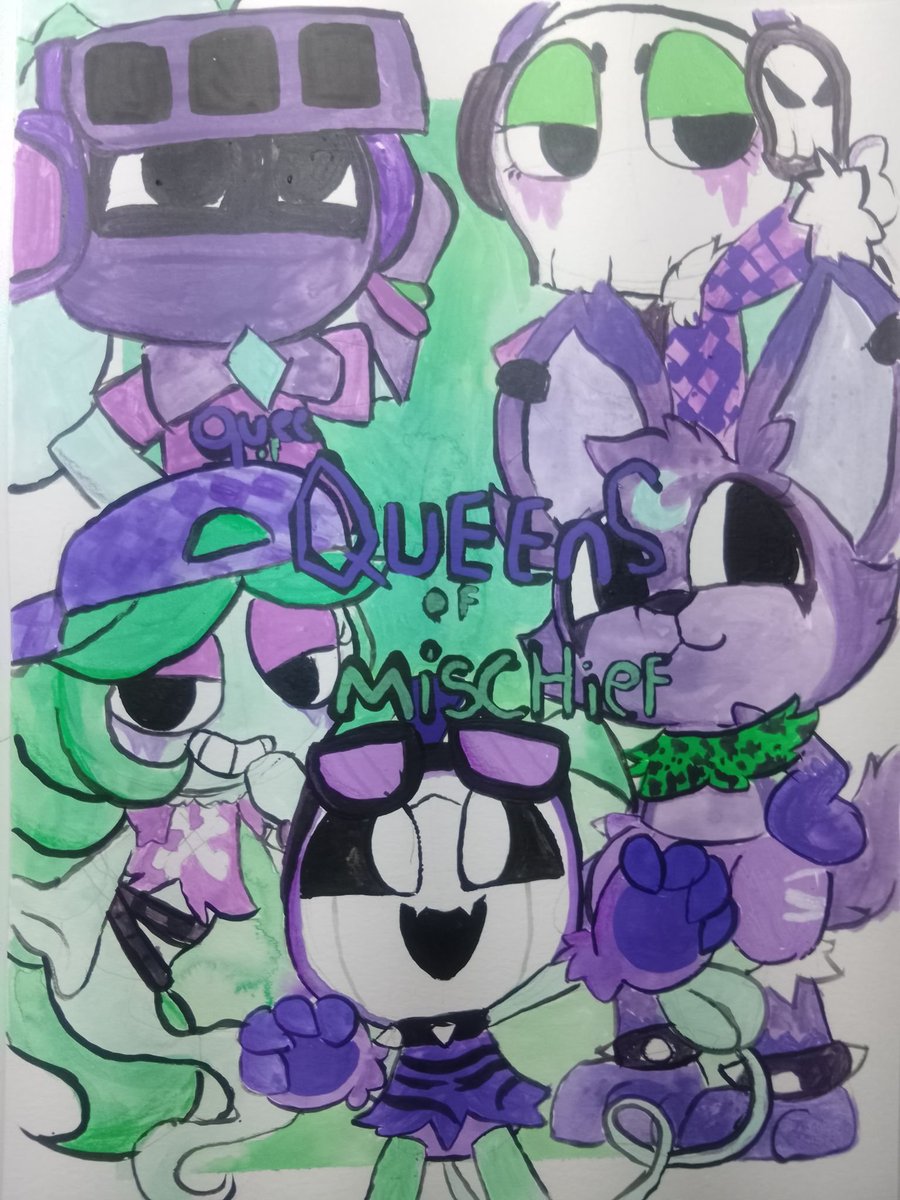 IRosas29560's tweet photo. There's not much to say, two words: incredible song
🎵🎸🎼🎃 #dandysworld #ibispaintx #fanart #queensofmischief #Halloween https://t.co/313VkBPpre