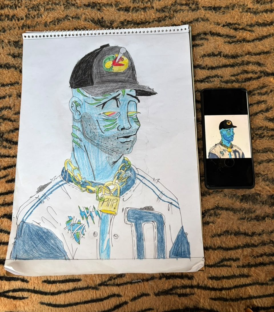 P2P_MOVEMENT's tweet photo. Good morning everyone ☕️ 

Happy Sunday 😍

A very big shout out to @SykenSol

Because the young crypto NFT artist call @KIDNFTART41 🎨   

  Made this amazing art work drawing for he profile picture yesterday weekend 💯

We hope he going to like it 

 #Person2Person movement https://t.co/w8dFQppxkR