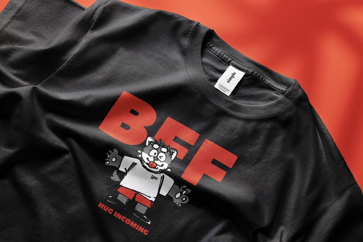 Habemaru's tweet photo. けもケット17で販売させていただいたBFF Tシャツのデザインを使ったグッズをsuzuriにて販売させていただきます！！

Tシャツの他にも色々あったりするので是非！！

🛒https://t.co/zxe2EcZOZA 

※けもケットで販売したものとは、お値段や印刷方法に違いがあります。 https://t.co/D5kciGpkCa
