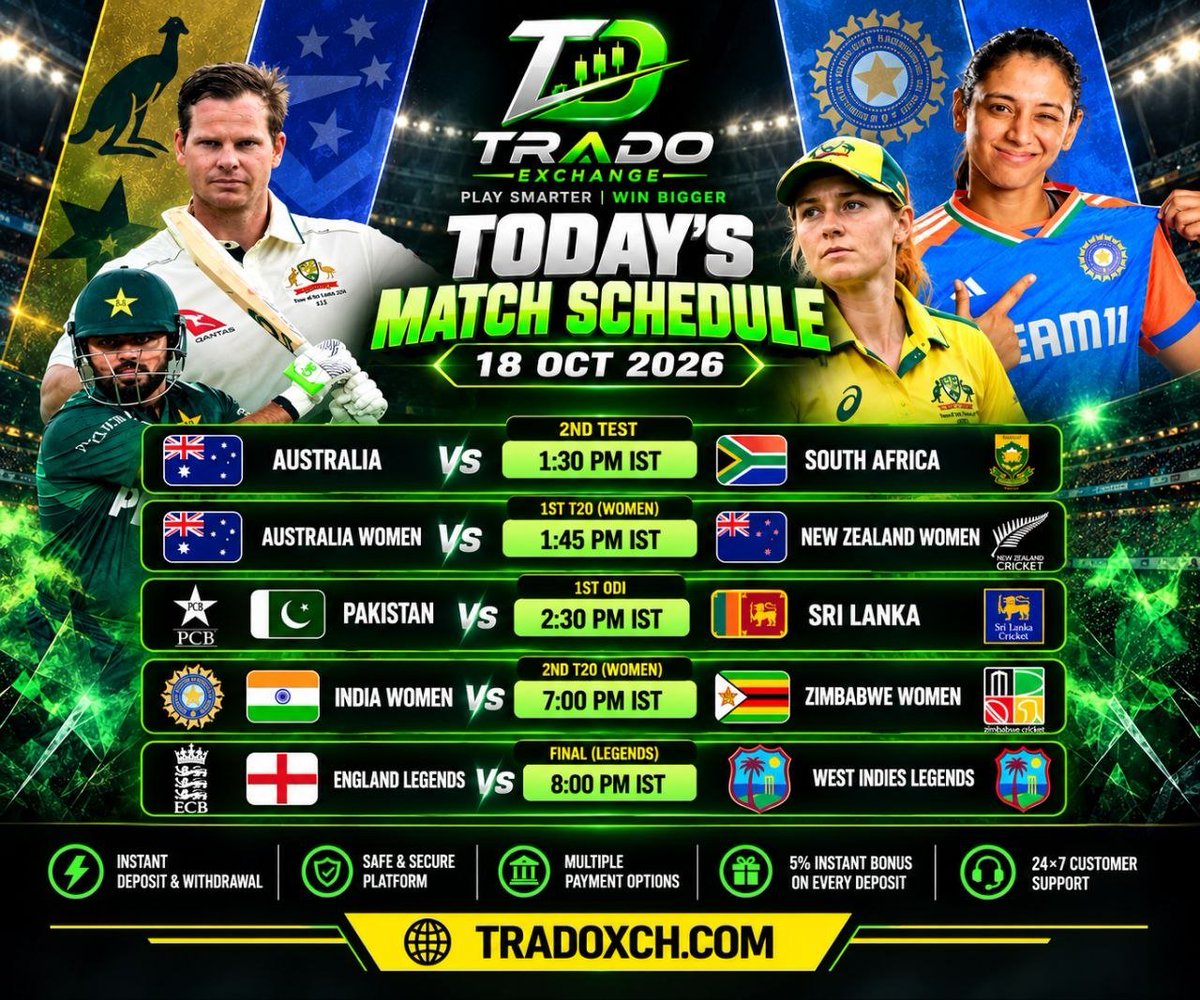 Matchhubpre's tweet photo. Sunday Dhamaka is HERE!

More matches. More action. More excitement!

Visit: https://t.co/ijjmURVtxi

#SundayDhamaka #Cricket #TradoXch #MatchDay https://t.co/A5RiEAeEAI