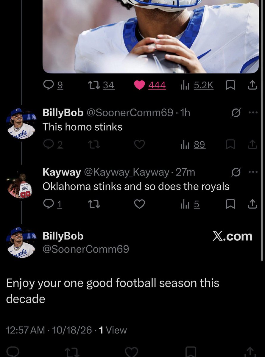 Kayway_Kayway's tweet photo. @SoonerComm69 blocked me 😭 lol 
#BBN https://t.co/RYOr3bIA7F