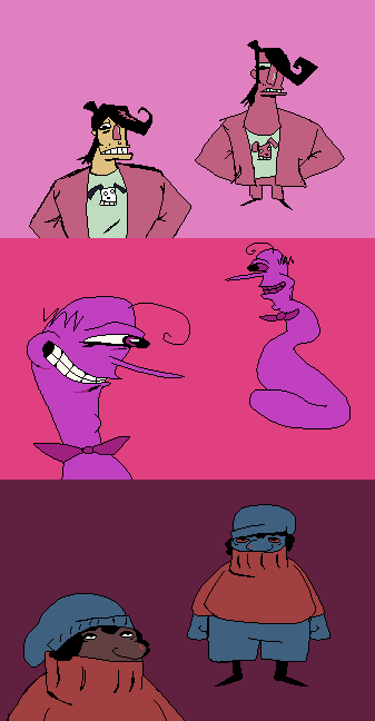 C3Challa's tweet photo. Here are some of my OCs; they're all friends! kinda... https://t.co/exjkf3jXSn