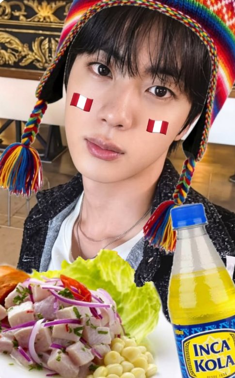 peruvianseokjin's tweet photo. The number of TikTok videos about Jin and his loyalty to Peru and the sentiment that we would only accept Argentina "snatching" Jin away from us because 🇦🇷 truly deserves him.

🥹🇵🇪 Without a doubt, following the concert, Jin has solidified his influence in Peru.

JIN ESKENAZI https://t.co/j5q4UoTd3z