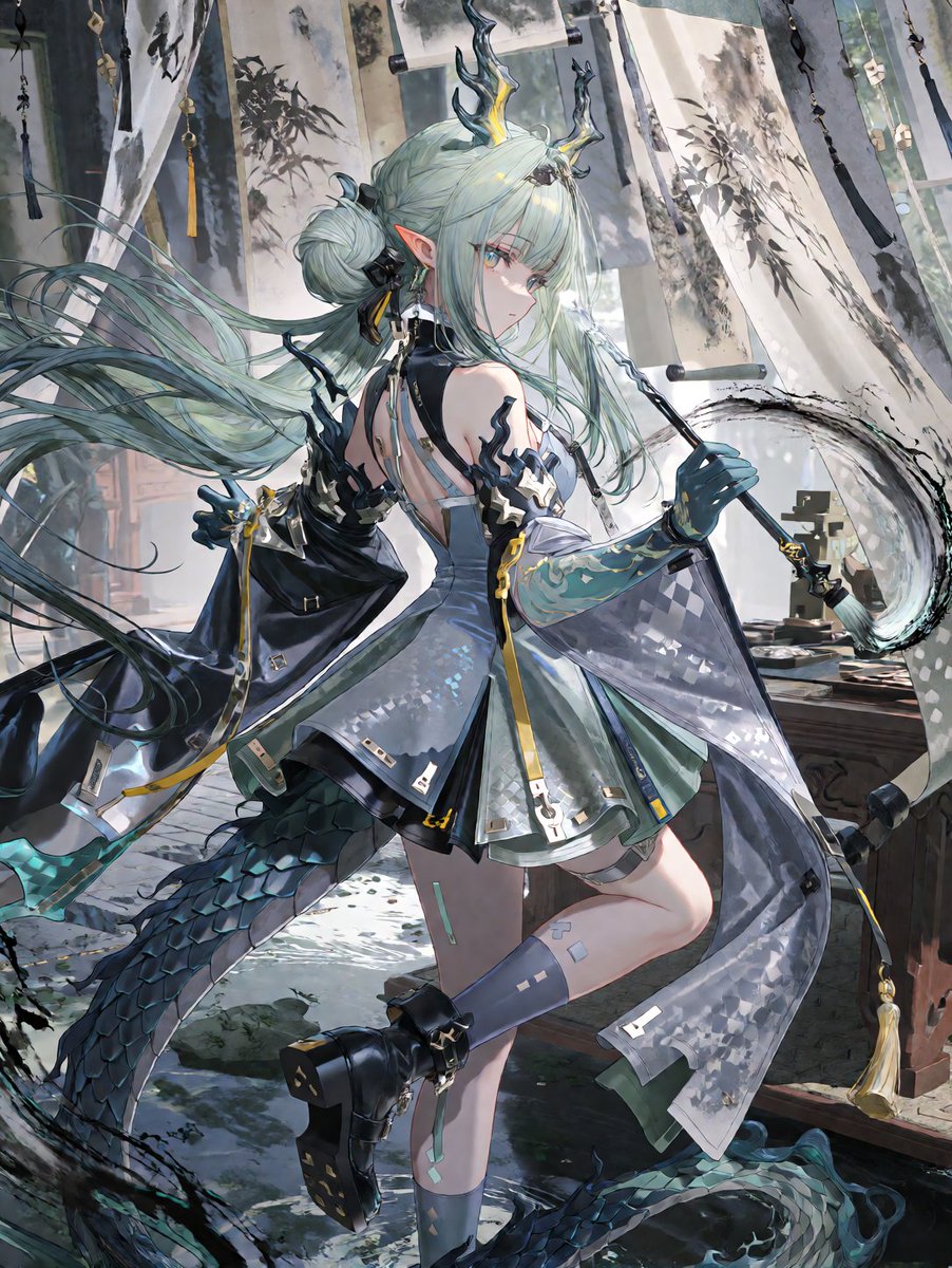 kawayil268's tweet photo. 妙笔丹青
#InkSanctuary 
#ArknightsEndfield https://t.co/5CJ516ms7G