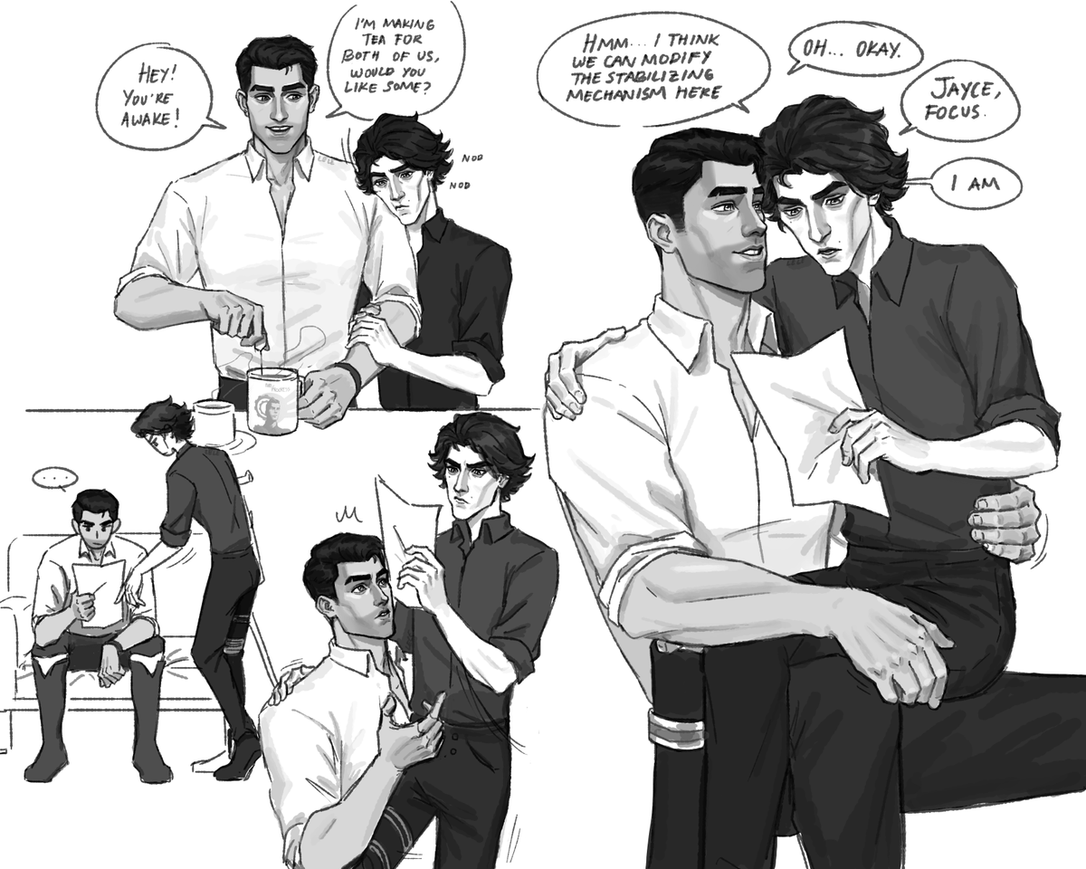 DisIsLeLe's tweet photo. Day 15 : Clingy

Like two peas in a pod.

#jayvik https://t.co/lpZ0yAxtuL