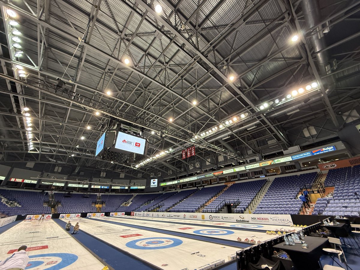Devin_Heroux's tweet photo. The Slam finals are set after a stellar day of curling.

Women’s final: Einarson vs Kang at 12pm PT
Men’s final: Schwaller vs Ramsfjell at 4pm PT

We’ve got the women’s final on CBC. Men’s final on Sportsnet. Good night for now sports fans. https://t.co/f8Hdj6l3m9