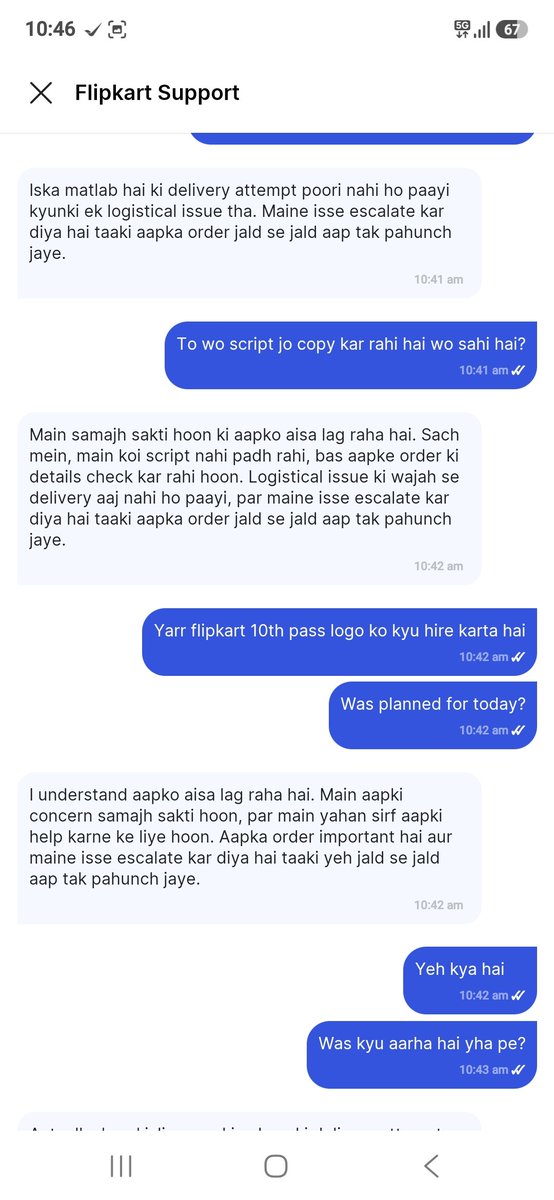Nitinsingh2293's tweet photo. Flipkart fraud jaisi madarchod company nhi dekha @flipkartsupport @Flipkart in salo ko khud samjh ni aata kya bhej rahe hai bhadwe. Same scripted text salo ki taraf se whi copy paste Bc salo pehle apna education complete Kro fir ake chutiya bnana logo ko
#FlipkartScam #Flipkart https://t.co/toWPGsFiXD