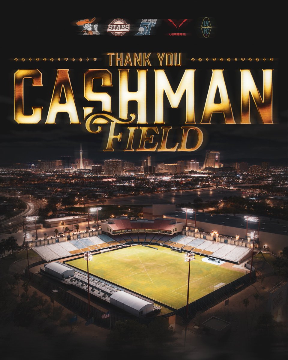 lvlightsfc's tweet photo. The memories will last forever. Thank you, Cashman Field. 🖤 https://t.co/7e8ExwHZTK