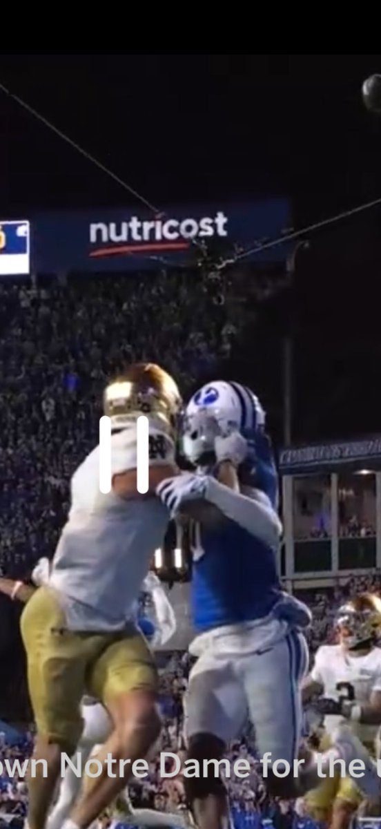 Freedompaulie's tweet photo. @JacCollinsworth Offensive pi?  Did you know the WR can't grab the defender with BOTH hands? https://t.co/T4O3uoPWr7