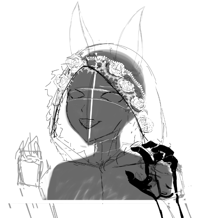 krastei's tweet photo. jumpscared by my sketch mogging the fuck out of my current progress because I spent hours OVERCORRECTING EVERYTHING 😭 https://t.co/stJT8G3M2N