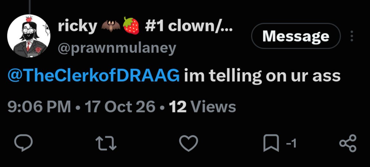 EcstaticCryptid's tweet photo. @prawnmulaney @butchjetstar @SweetieToonz @TheClerkofDRAAG Ricky how do you get negative favorites https://t.co/lYzWu0TwOd