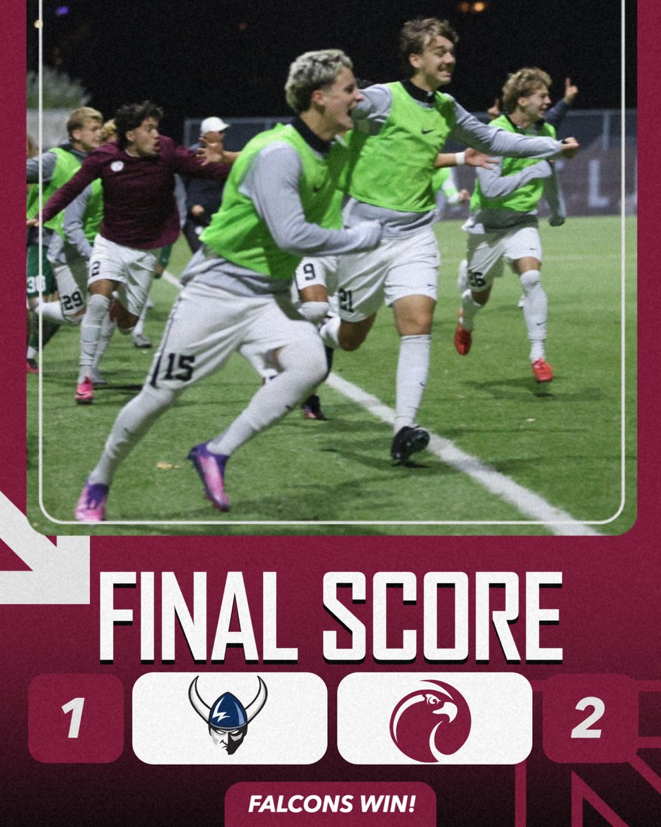 SPUMensSoccer's tweet photo. A pair of second half goals guided the Falcons to victory over Western Washington on Saturday night!  

#GoFalcons https://t.co/pKb04oqRJW