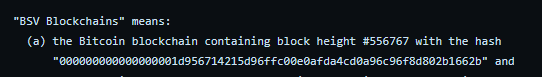 eightyATE's tweet photo. @GavinMehl Except the BSV license literally defines it as a fork. https://t.co/SgjhDgkLpD