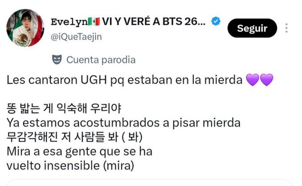 aegiguu's tweet photo. Porque está huevona sigue jodiendo a Perú ??? ella cuando quiere las palabras de bts se acomodan a su favor ??? hizo lo mismo con Ugh Y ENCIMA ESTUVO EN NUESTRO PAÍS, que insoportable dios https://t.co/CAWFy5hals