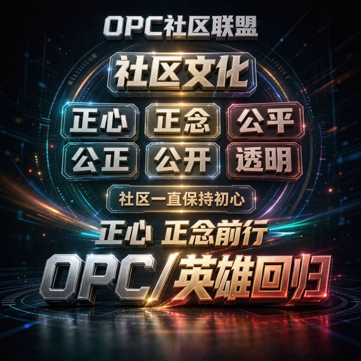 zm6kb1's tweet photo. OPC社区联盟的文化价值观是正心，正念，公平，公正，公开，透明。欢迎加入OPC社区联盟。 https://t.co/AyCAUKYXXz