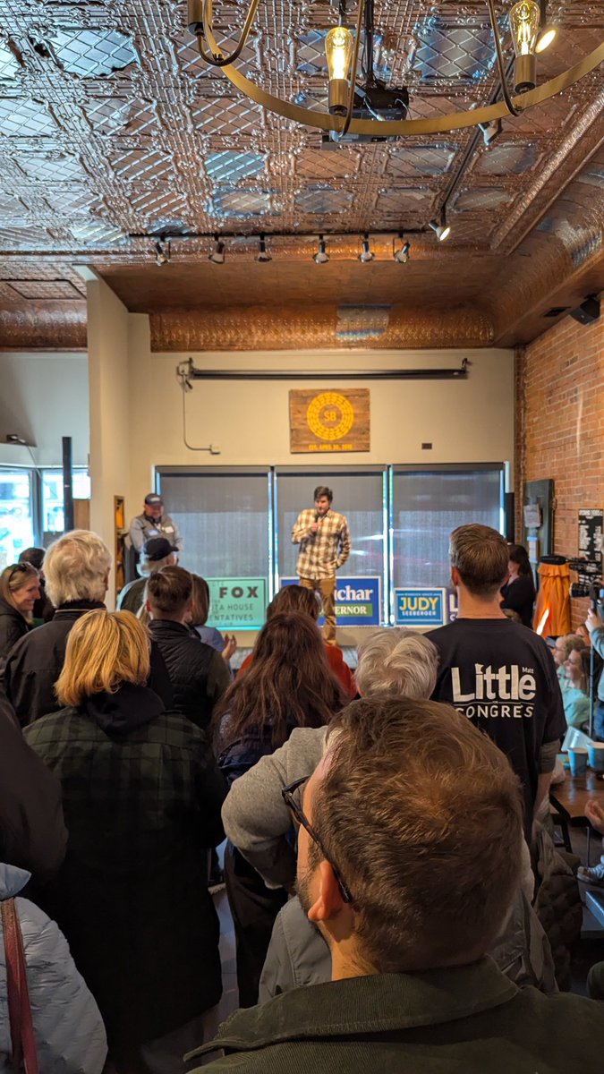 LittleCongress's tweet photo. What a day— First, we were out in Hastings with Senator Amy Klobuchar and Representative Angie Craig launching a door-knock for Jen Fox for House District 41B, and Judy Seeberger for Senate District 41! 

From there, Team Little was out in Northfield with Carleton Dems at the Pre-No Kings Rally before getting to my favorite part of the day— knocking doors with Zack Filipovich for State Auditor! 

Thanks to all the volunteers who came out and made today possible. We can’t win this without you!! We’ve got two more weeks. Let’s win this!