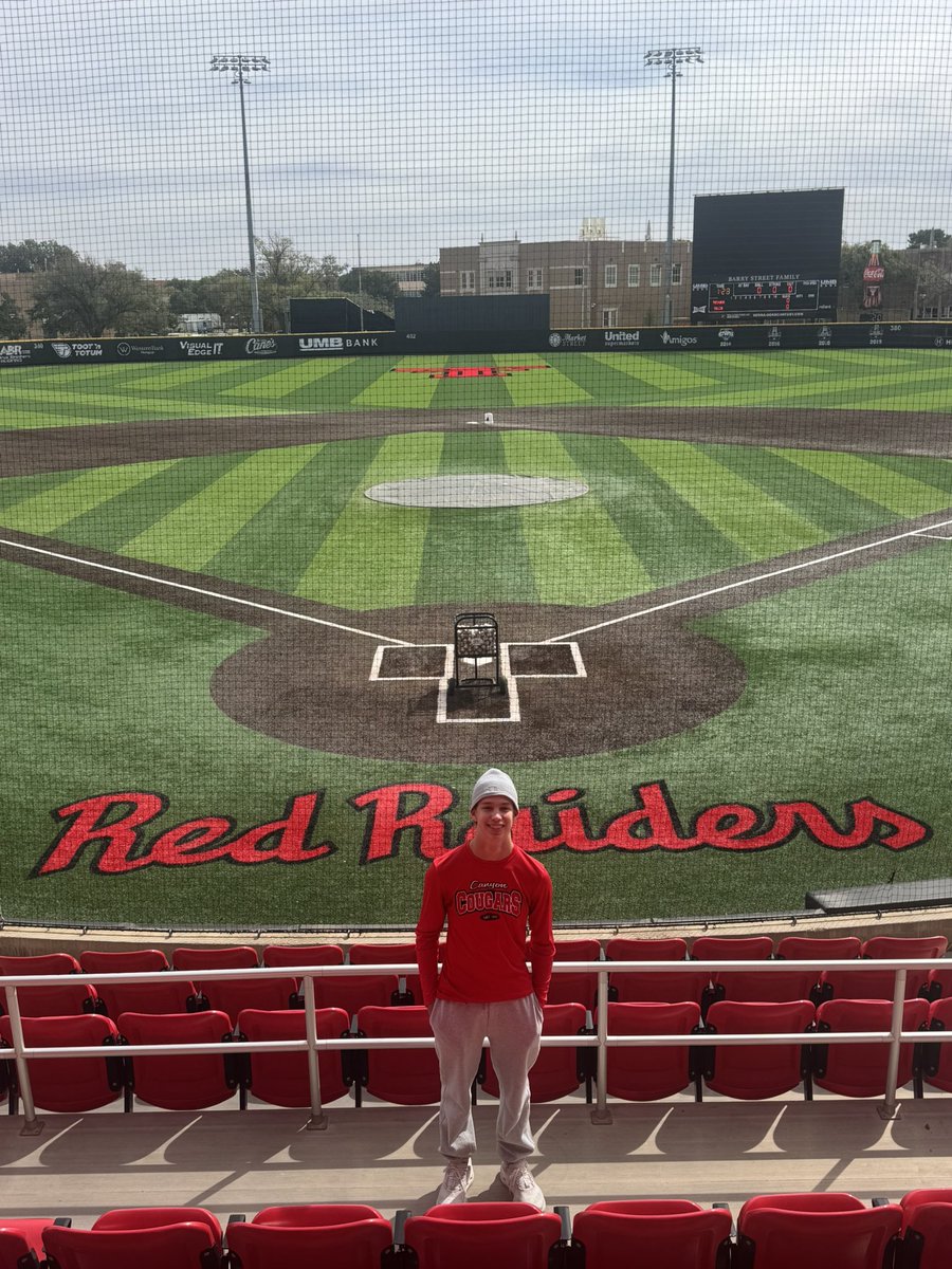 Luke_Bolado's tweet photo. My first trip to Lubbock. Great time with family touring the facilities and watching the Red Raiders win! #wreck’em https://t.co/WVmTDG3GYb