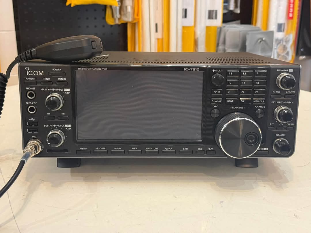 hamradio010's tweet photo. 📻 Double the receivers. Serious shack appeal!
Second-hand Icom IC-7610 — HF/50MHz SDR, dual receiver and 100W.
$1500
📦 Boxed with manual, power lead and microphone.
Free wideband mod available — tick to redeem.

#Icom #IC7610 #AmateurRadio #Radioworld https://t.co/s6H7gWafD9