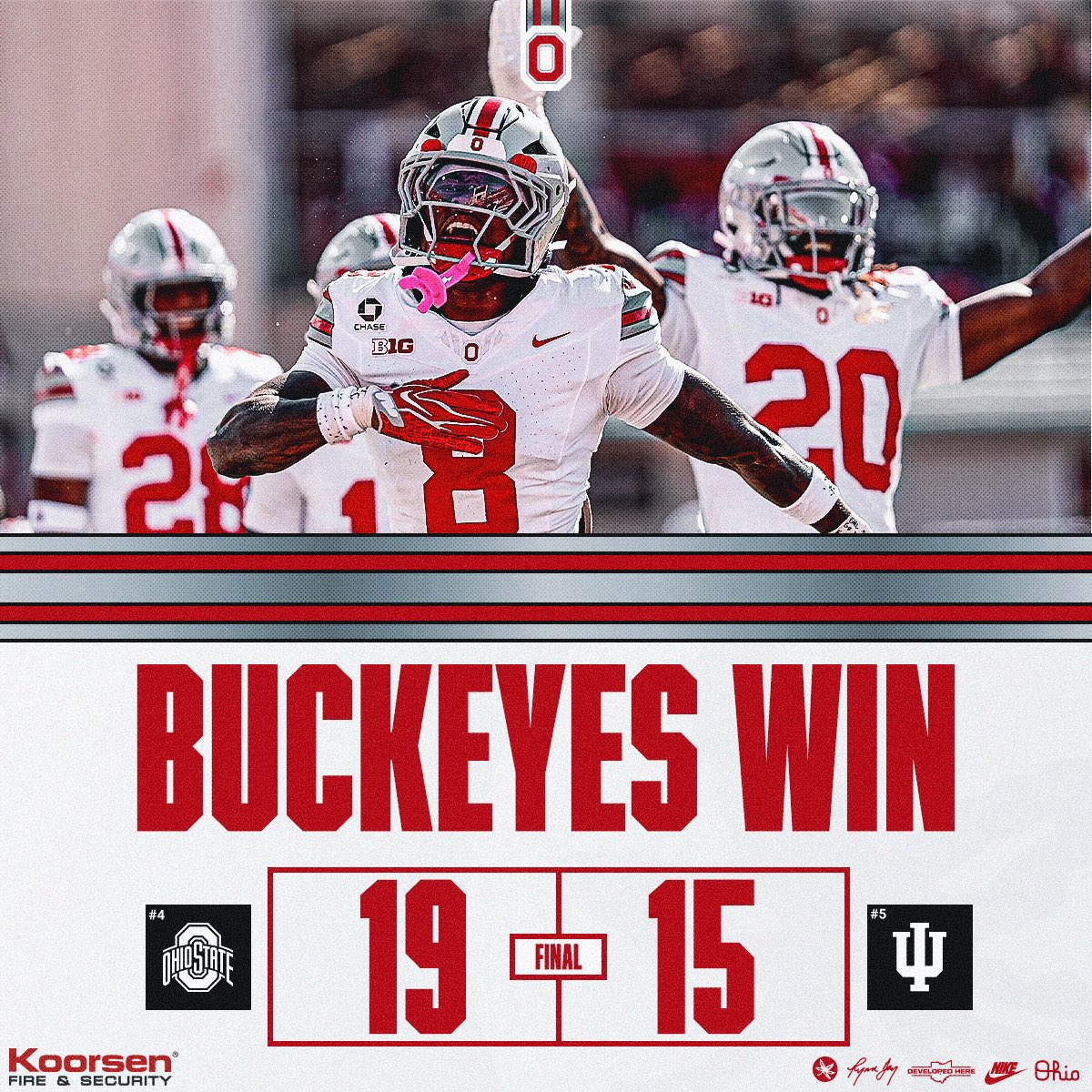 LamboMofo's tweet photo. Ignorant U (IU) fans screaming “Fuck Ohio” all game long so guess what? I-U F-U! 🖕😂🖕 https://t.co/ZQZNEv17YR