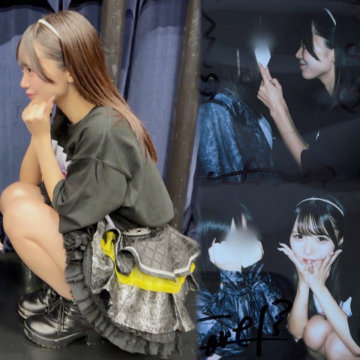 _arichaaaaan_'s tweet photo. 横顔が綺麗なのでたくさん横顔を見せつけてくれる（？）
右下、チェキとは思えないほど顔が可愛すぎて✨神✨ https://t.co/9hREFLvq36