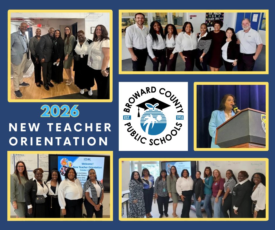 BCPSLeadership's tweet photo. Leadership Development &amp; Teacher Support in action! LEAD and EQUIP leaders answered the call, welcoming new teachers to @browardschools! In partnership with @BrowardUnion, @BrowardESOL, @browardk12teach, &amp; district leaders, we're setting the stage for success! @browardschools https://t.co/fL0OuZNT47