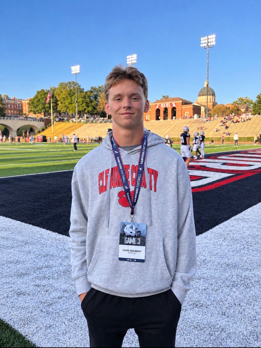 CadeShubert's tweet photo. Thank you Coach Mosely and @SamfordFootball for having me out on a visit tonight! https://t.co/tlAMkginy8