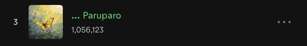 projectarkin's tweet photo. happy 1 million streams paruparo by wilbert ross!!! 🦋💛 https://t.co/jSk5dDfLxN
