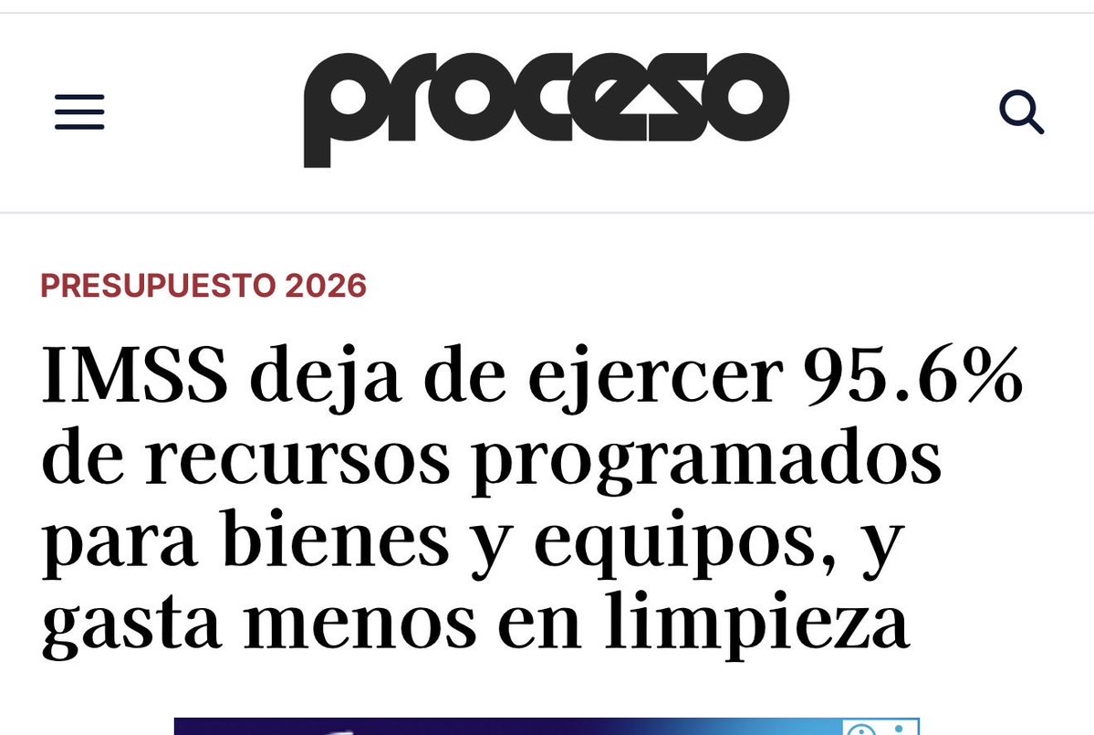 ectorjaime's tweet photo. Lo que sucede en el IMSS es negligencia👇🏻

El Informe Financiero del Segundo Trimestre de 2026 muestra que el IMSS únicamente ejerció 4 de cada 100 pesos para comprar equipos como tomógrafos, mastógrafos y aparatos de resonancia magnética

También hubo subejercicio en la compra de productos de limpieza, insumos de laboratorio, mobiliario y equipo administrativo.