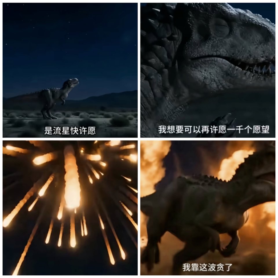 Mu1ong's tweet photo. 恐龙灭亡原因 belike https://t.co/AJZjLdw24N
