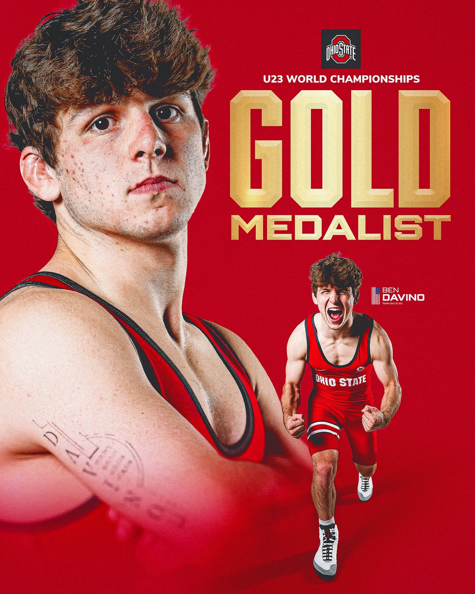 wrestlingbucks's tweet photo. BEN DAVINO, WORLD CHAMPION🥇 https://t.co/PRt12K5WIu