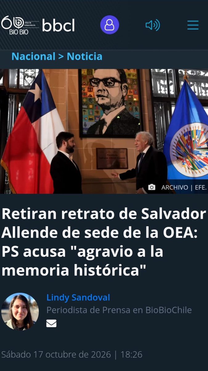 gustavohasbun's tweet photo. Esta es una gran victoria para que el Mundo sepa que Allende fue el peor Presidente de la historia de Chile https://t.co/YWh3URWlA6