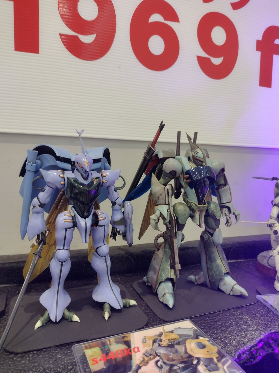 s_440ka's tweet photo. #中津模型展示会2026 
二日目です。
フルバーニアンとガンキャノンディテクターをオーラバトラーに変更！

@1969forest https://t.co/uCjhL3qTZE