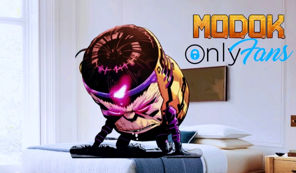 OfModok's tweet photo. ❝ Join M.O.D.O.K's OnlyFans!

Since A.I.M is under Monica's brutal leadership, it is up to M.O.D.O.K to bring in money for this company by any means necessary.❞ https://t.co/LwXeYrqfpv