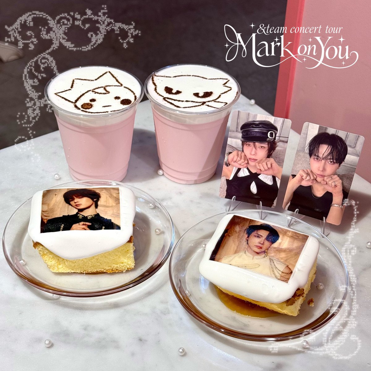 tigcafe's tweet photo. ［#andTEAM🐺☾ ໋꙳］

📢 #TEAMILY ラテアート＆#MARK_ON_YOU 開催記念 フォトケーキ販売中⸝⸝꙳ 

🗓️10/14(水)~期限なし⸝⸝꙳ 
⏰平日11:00-18:00/土日祝10:00-18:00

#LUNÉ の皆さまご来店お待ちしております՞⸝⸝>  ̫ <⸝⸝՞

#tigcafe #tigカフェ
#TEAMILY #ティミリー #티미리 https://t.co/jT7jtRTlsv