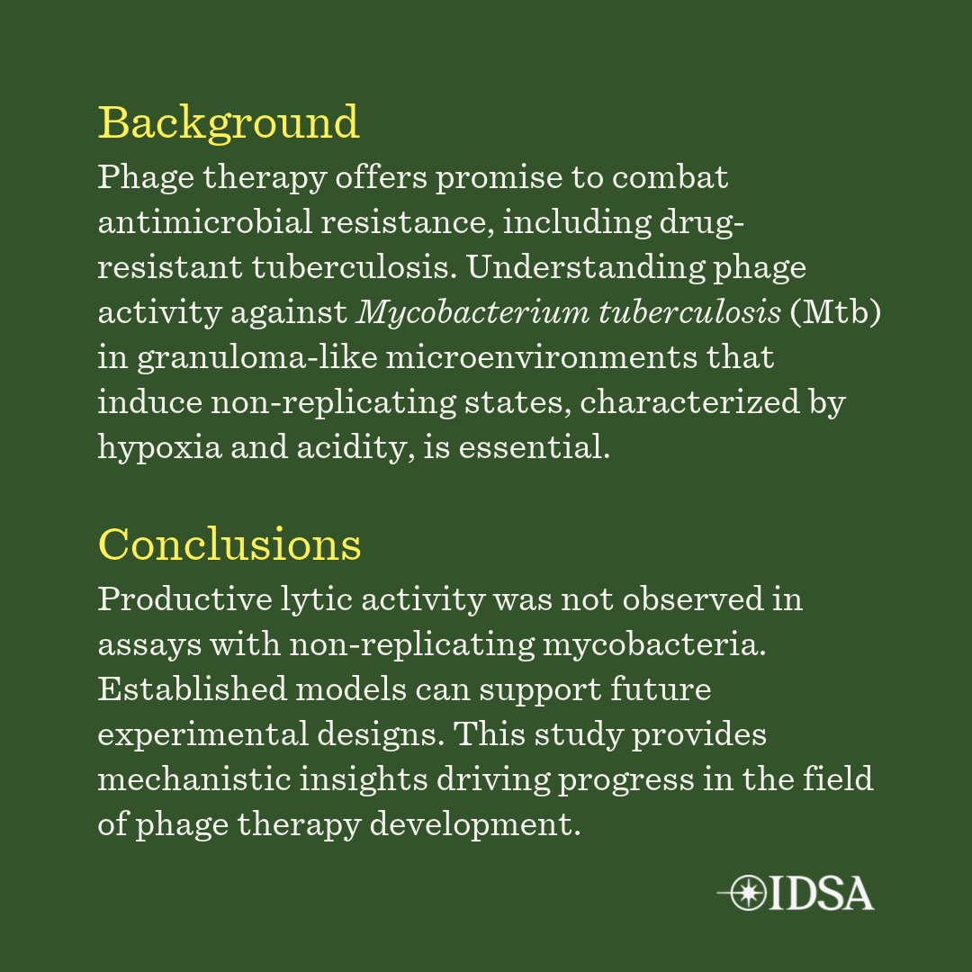 JIDJournal's tweet photo. Activity of a three-phage combination against Mycobacterium tuberculosis in disease-relevant conditions

✅ Just Accepted
🔗 https://t.co/ohrvbI2hFY https://t.co/tFpdMmnVwJ