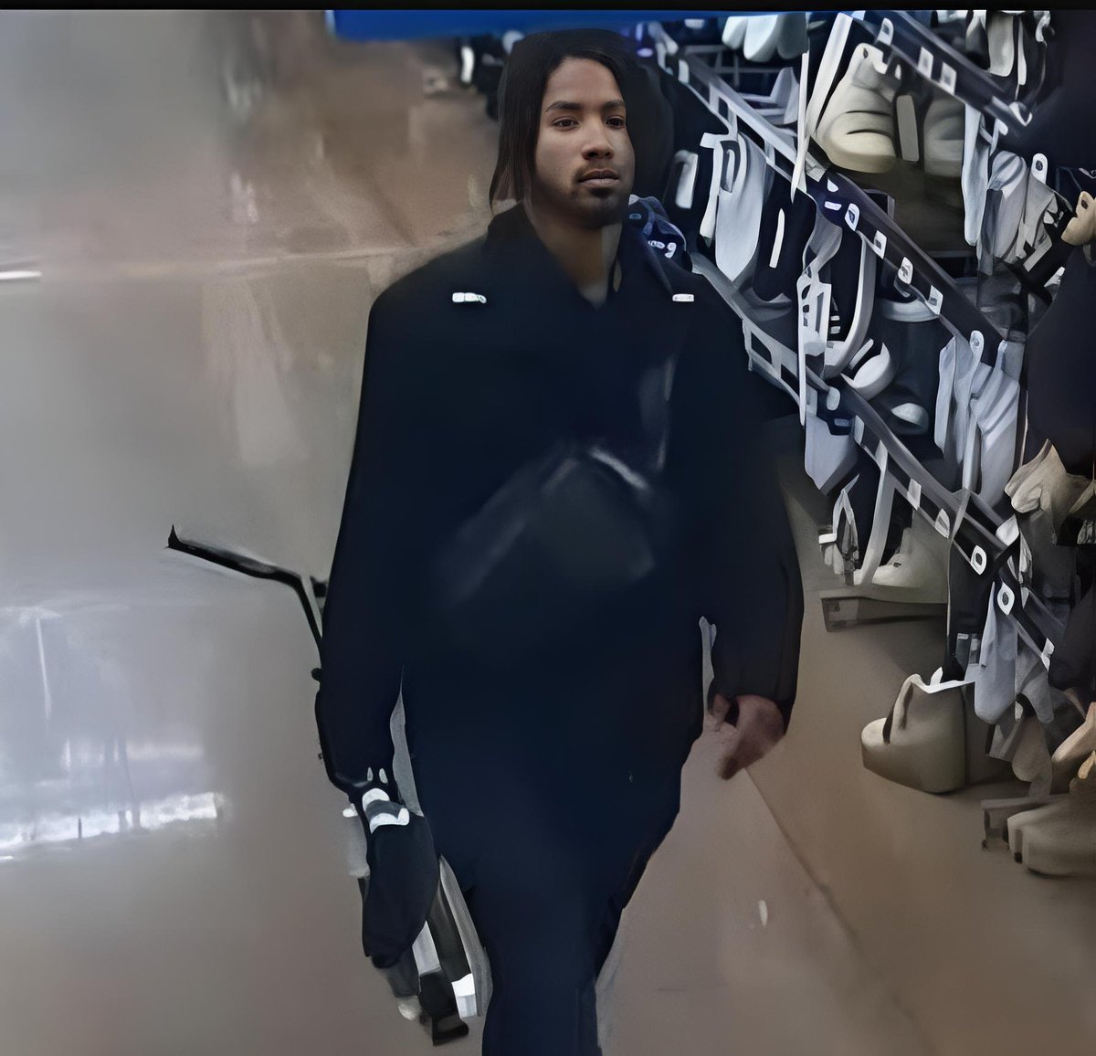 Type07Safety's tweet photo. YESTERDAY: Black male used a fake yellow vest and fake paperwork to access a restricted area in Walmart and steal a .308 rifle. And he got away with it. 

Question: Which magical gun law stops a criminals from committing fraud and theft? https://t.co/upI3qn97es