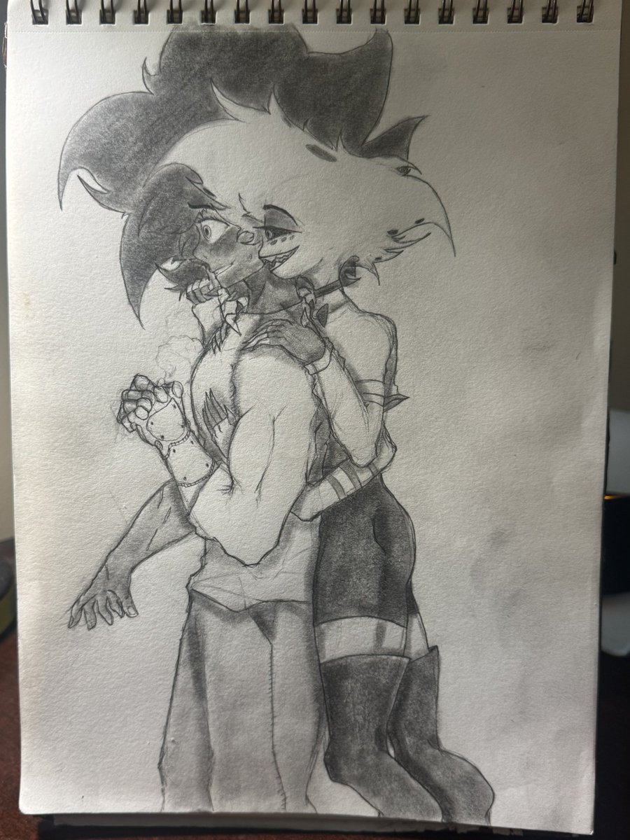 Clark_737's tweet photo. All right…last two black and white renditions of this shot…this was…pretty fun.
#HazbinHotel #HazbinHotelFanart #Ocxcanon #angeldustfanart https://t.co/SBy0pZK1du