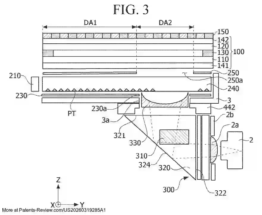 PatentPulse's tweet photo. An under-display sensor area alternates by frame between admitting light and showing an image, aiming to support full-screen display during sensing.
LG Display patent application #US20260319285 #LGDisplay $LPL #DisplayTech https://t.co/L7kfYrlJyk